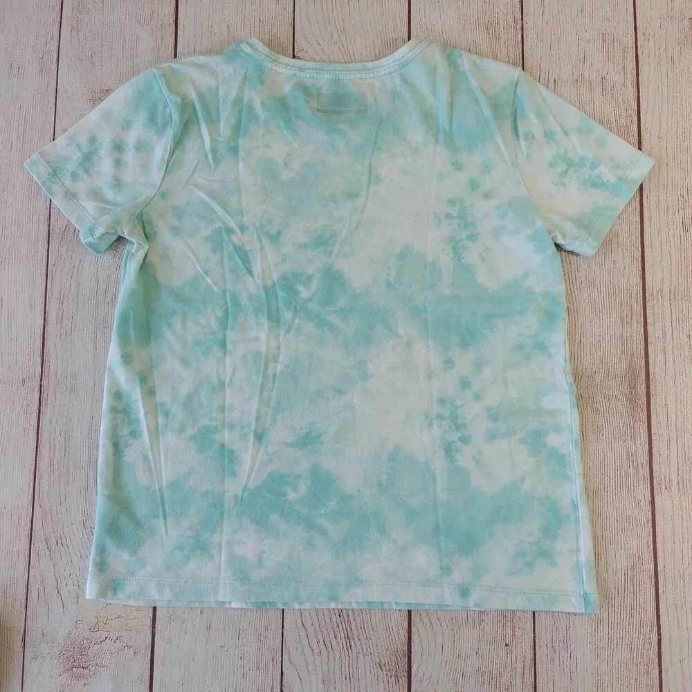 Eddie Bauer mint green graphic tee & capri legging set sz L (14/16)